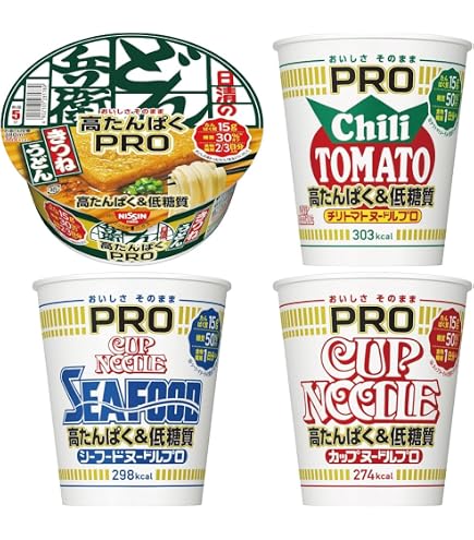 Amazon.co.jp: 【お試しセット】 日清 カップヌードルPRO 各2個×3種 汁